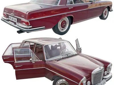  Mercedes benz 300 sel   3D model