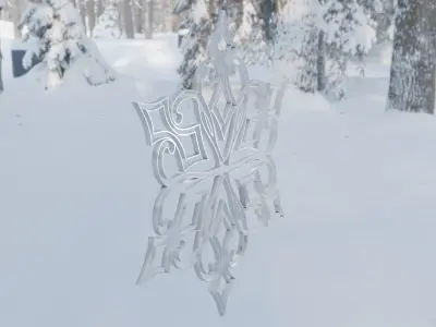 Snowflake 3D model