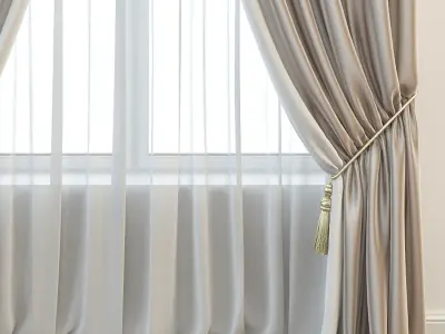 Set 18 Curtains 3D model