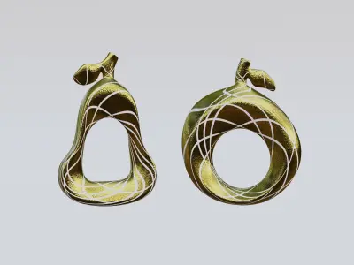 Decorative Apple-Pear 3D model