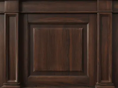 Wooden panel 01 07  3D model