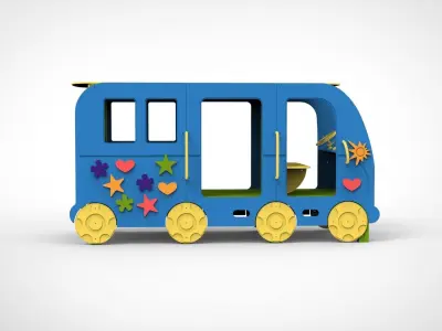  Playground for kids Car 3D model