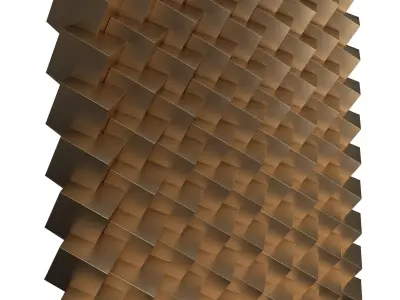 3D Wall Panel 09 Low-poly 3D model