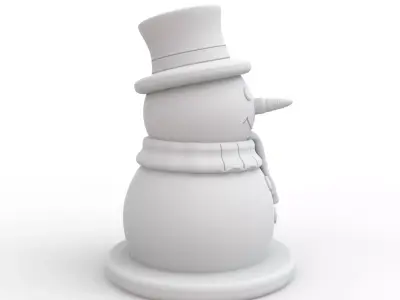 Snowman 3D Print Model 3D print model