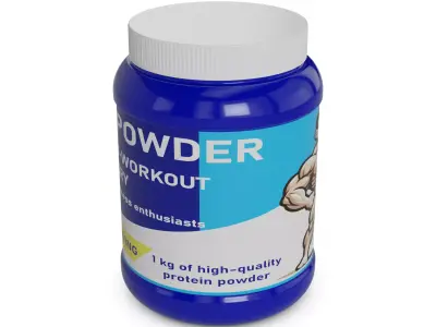 Food for sport Protein Powder 3D model