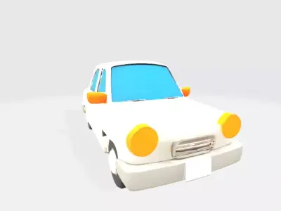 Lowpoly car Low-poly 3D model order