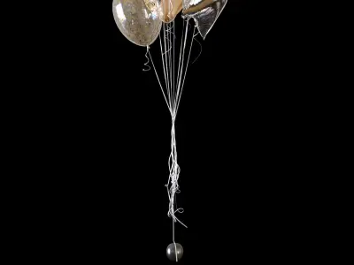 Helium balloons  3D model