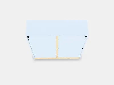 HAVSTA display cabinet with plinth Low-poly 3D model