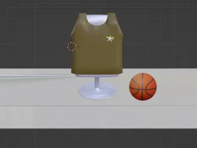 Kelengkapan Sport Low-poly 3D model