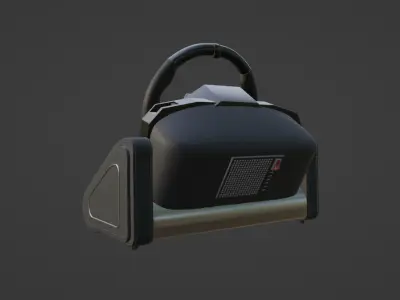 Racing Wheel Low-poly 3D model