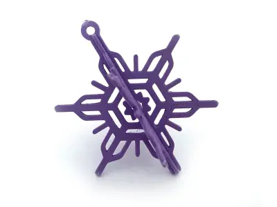 Snow Stocking Sprue 3D Printable Royalty Free Holiday Ornament 3D print model
