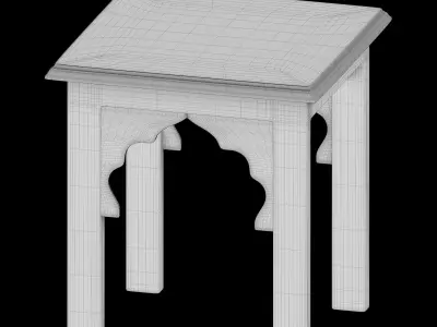 Moroccan chess table 3D model