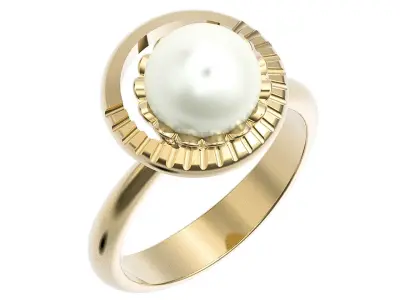  Pearls ring 3D print model