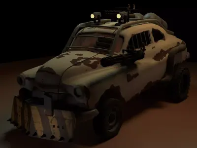 COUPE VEHICLE Low-poly 3D model