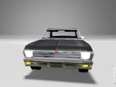 1968 Chevy Nova Low-poly 3D model