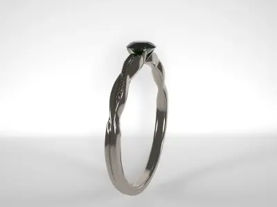 Emerald Ring Free 3D model