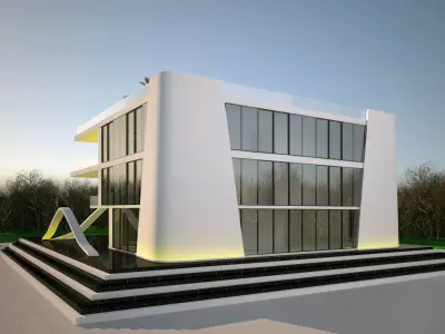 Private House - Modern Villa 3D Model 3D model