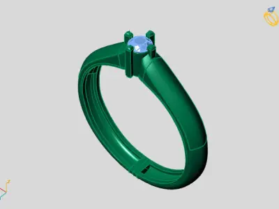 Women Ring 3DM Womens Ring 3d models 3D print model 3D print model 27