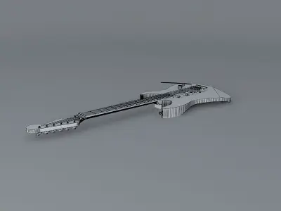 Haunted forestguitar Free 3D model