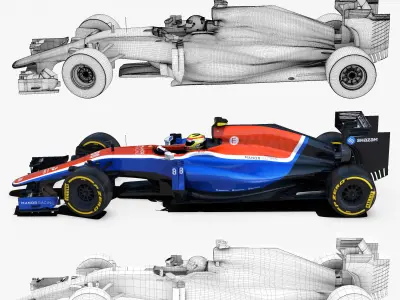 Manor MRT05 Low-poly 3D model