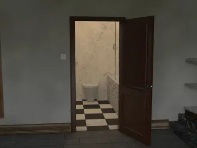 Interior Of A Small Apartment  House 3D model