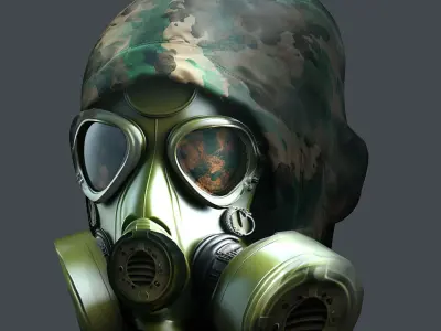 Helmet 3d model military combat Military Low-poly Low-poly 3D model 86