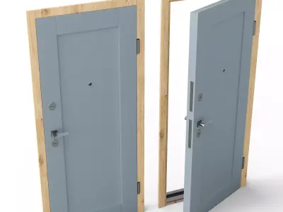Zuoze Door 3D model