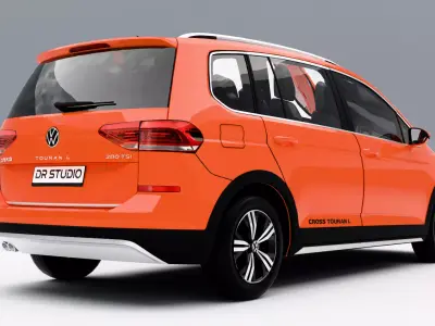 Volkswagen Cross Touran L 280 TSI 2021 Low-poly 3D model