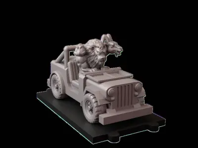 Che Cho and Chu TUSSLE FOR VICTORY 3D print model