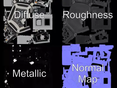 Electronic Component Module model pack Low-poly 3D model