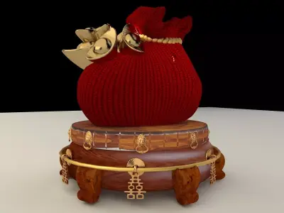 Chinese  moneybag 3D model