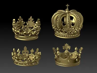 crowns four 3D model