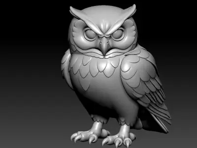Owl model - Night owl decor - 3D print 3D print model