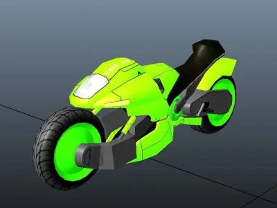 SUPER BIKE Low-poly 3D model