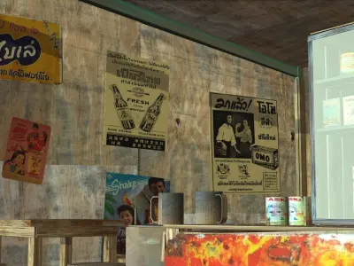Antique coffee shop 3D model