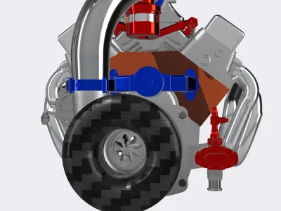 Procharged BBC Motor Supercharged 3D print model