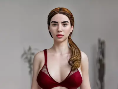 Medison - Stylized Female Character Low-poly 3D model