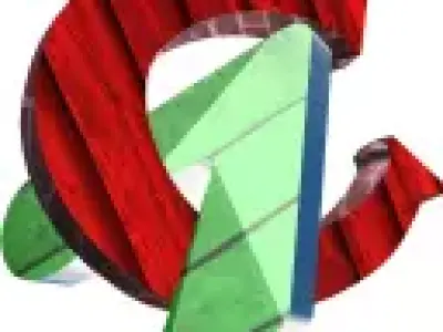 TurboC7 LOGO Low-poly 3D model