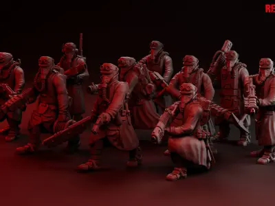 Death Squad Engineers of the Imperial Force 3D print model