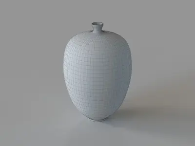 Reactive Stripe Vessel Sm Bronze 3D model