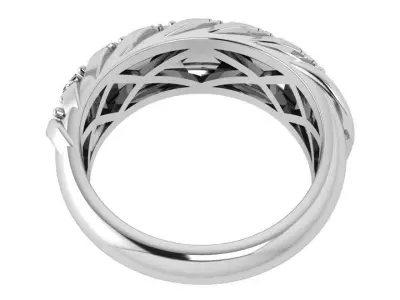 Diamond Band Ring 3909 3D print model