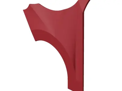 Plastic Premium Car Fender Toy 3D model