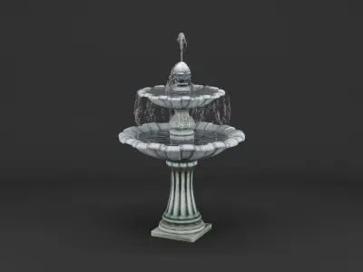 Garden Fountain for ArchViz 3D model