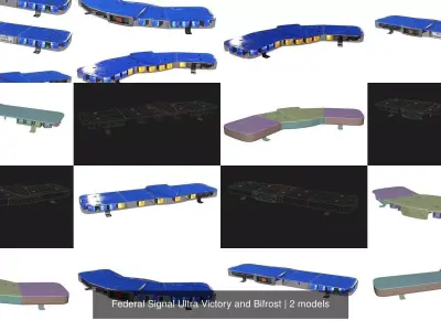 Federal Signal Ultra Victory and Bifrost 3D Model Pack
