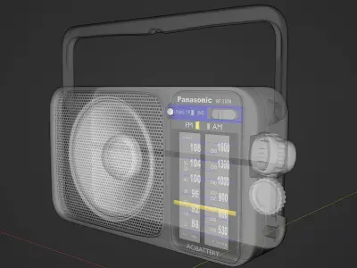 Brand portable receiver 7 3D model