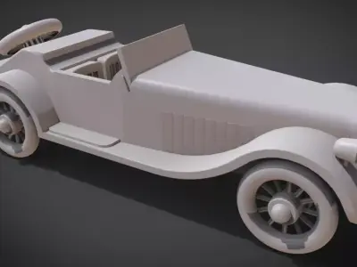 Classic Toy Roadster 3D print model