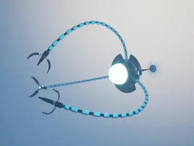 Nanobot  Low-poly 3D model