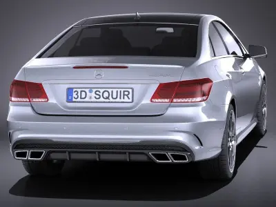 Mercedes-Benz E63 AMG Coupe 2015 VRAY 3D model