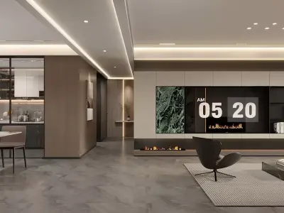 Modern Italian Restaurant 3D model