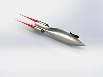 Smooth Spaceship Free 3D model